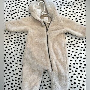 Hanna Andersson Marshmallow Sherpa Bunting